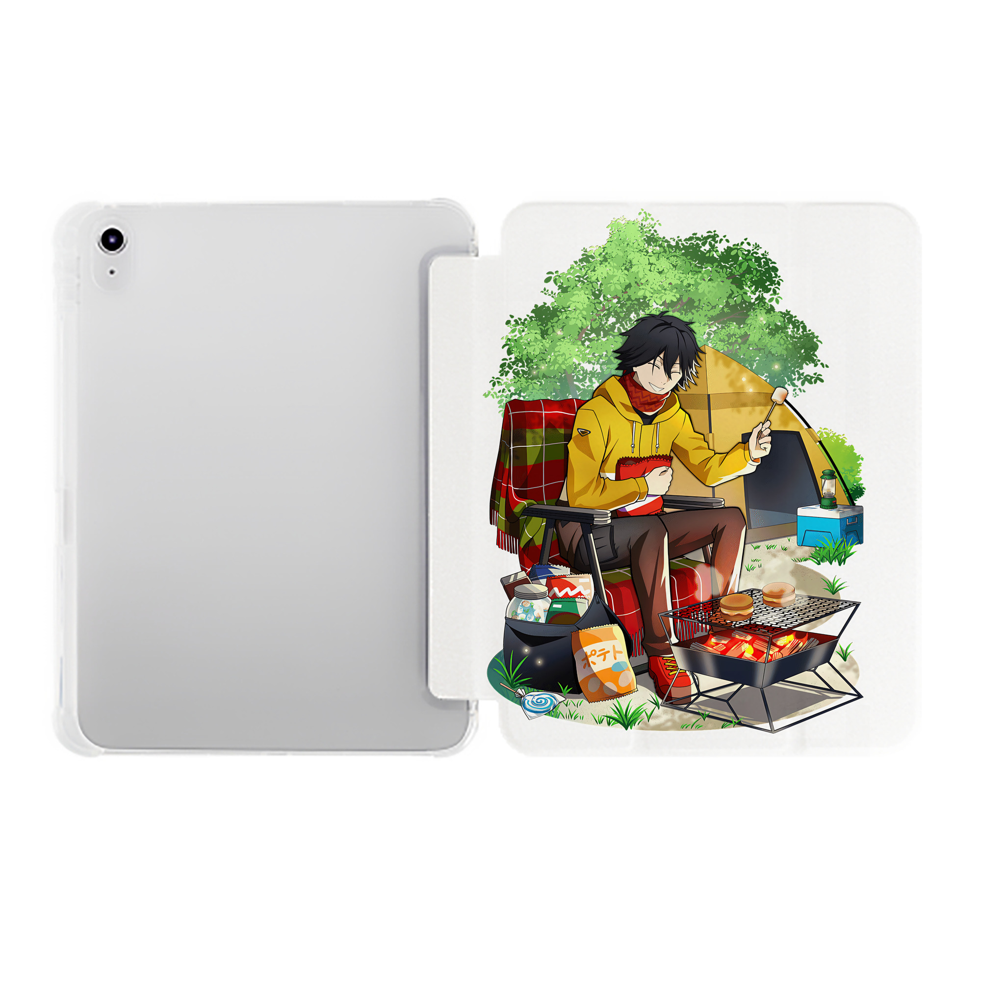 （画像用） 文豪ストレイドッグス Bungo Stray Dogs IPad ケース ペン収納付き 三つ折りスタンド PUレザー×シリコン 対応機種9.5/10.5/10.9インチ